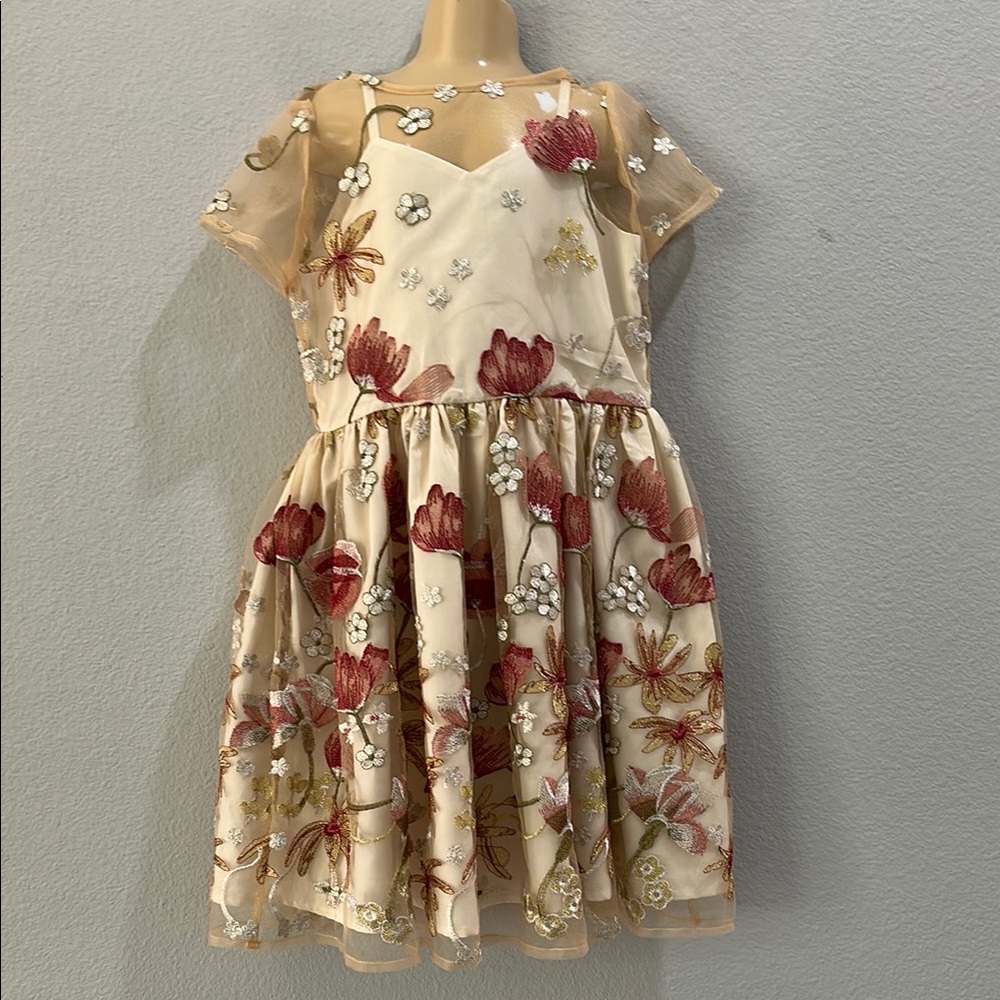 Chasing Fireflies Cream Flutter Sleeve Sundress